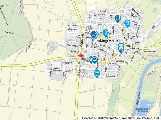 Geolyzer Kartenausschnitt