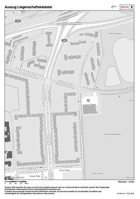 Auszug Liegenschaftskataster