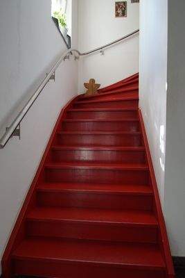 Holztreppe zum OG