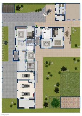 Grundriss Erdgeschoss mit Außenbereich