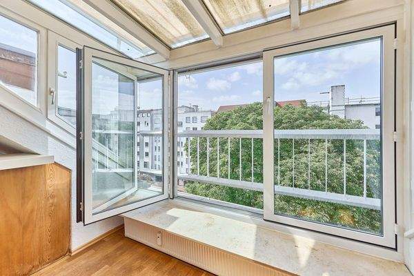 Verglaster Bereich, Wohnzimmer