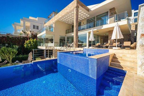 Sea View House with Private Pool in Kalkan Kas