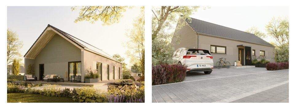 Bungalow 100 überdachte Terrasse Garten