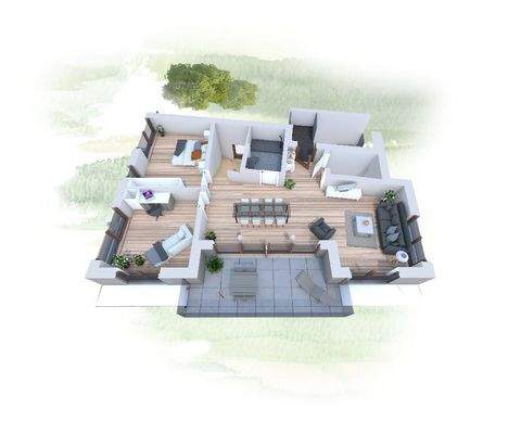 Strehlener Straße Grundriss WE 14 OG 3D