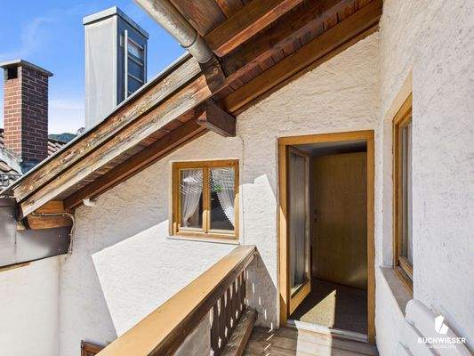 Blick auf das Haus im 2.OG