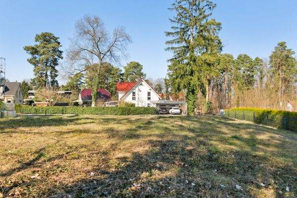 Blick zur Straße Richtung Norden