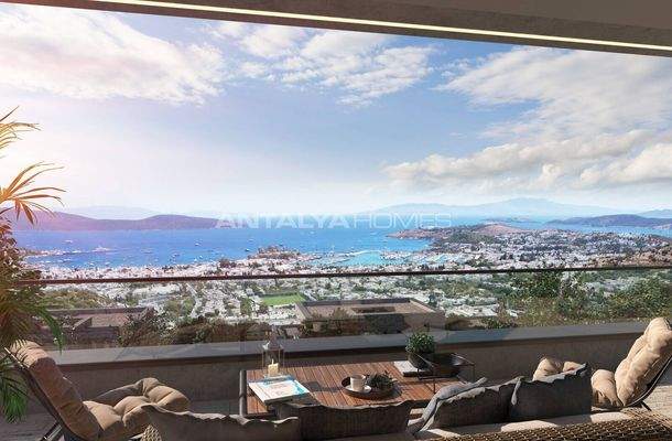 Houses with Bodrum Castle and Sea Views