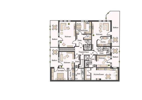 Grundriss Obergeschoss