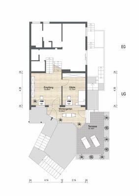 Grundrissplan UG