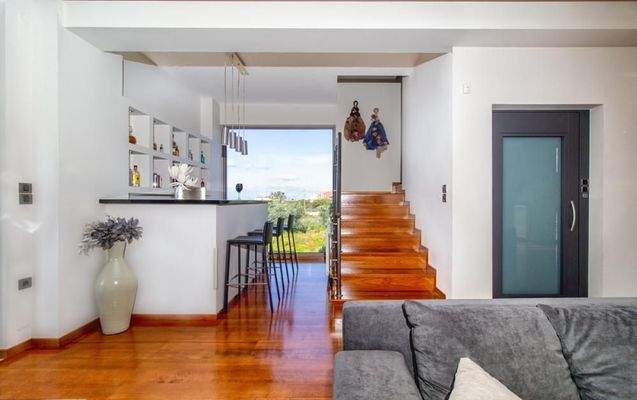 Kreta, Agios Onoufrios: Neu erbaute Villa mit perfektem Meerblick zu verkaufen