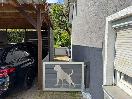 Außenansicht Eingang zum Garten