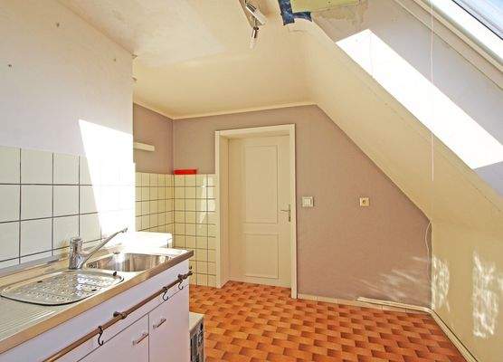 Küche im Dachgeschoss