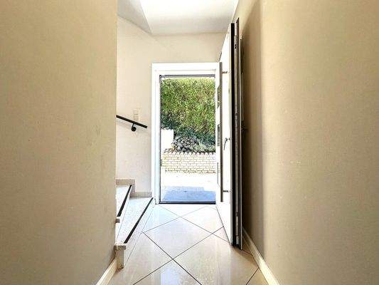 Der Eingangsbereich ...