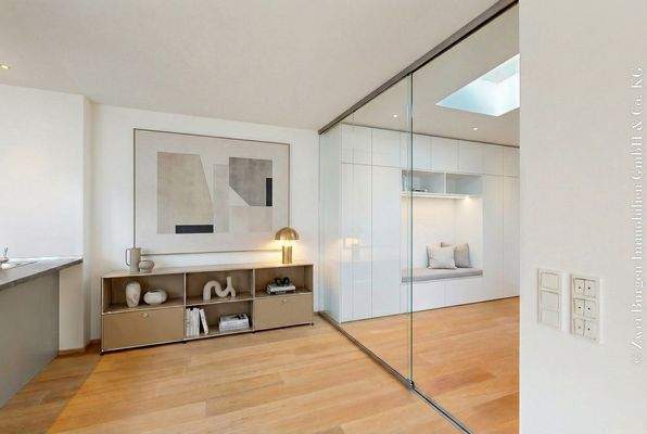 Gestaltungsvorschlag Glaswand