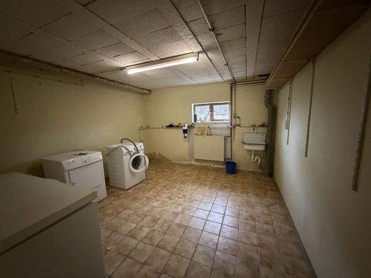 Waschraum im Kellergeschoss