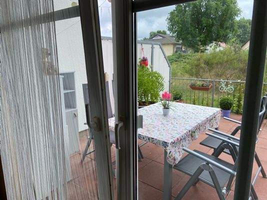 Austritt zur schönen Terrasse