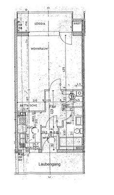 Grundriss der Wohnung