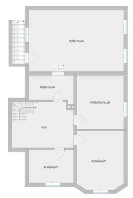 Grundrissskizze Keller