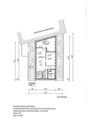 Grundriss Spitzboden