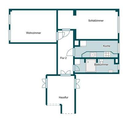 Grundriss Skizze Whg 3.OG