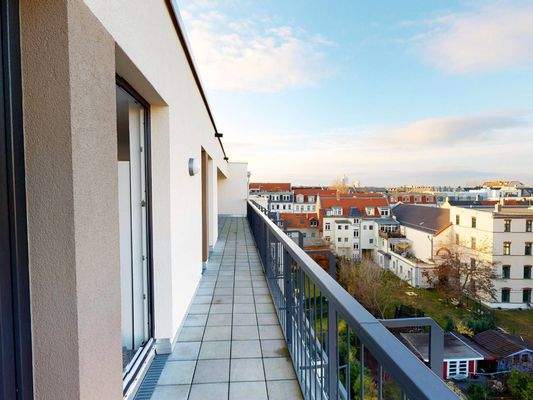 Ansicht II: Gemeinschaftliche Dachterrasse