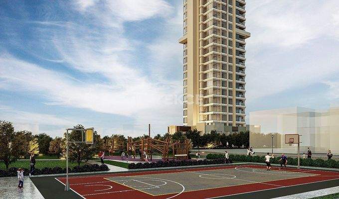 Apartments in a Secure Complex with Sea View in Ataşehir