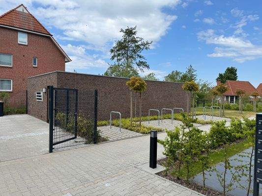 Nebengebäude für Fahrräder