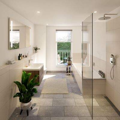 Visualisierung des modernen Badezimmers