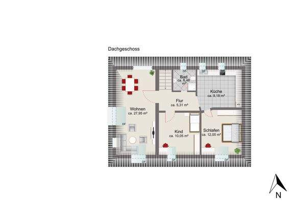 Grundriss Dachgeschoss