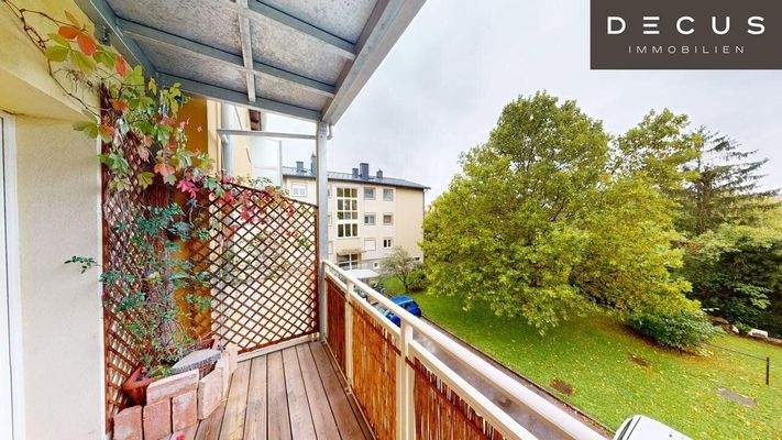 gartenseitiger Balkon