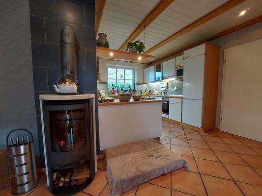 Wohnzimmer EG mit Kaminofen