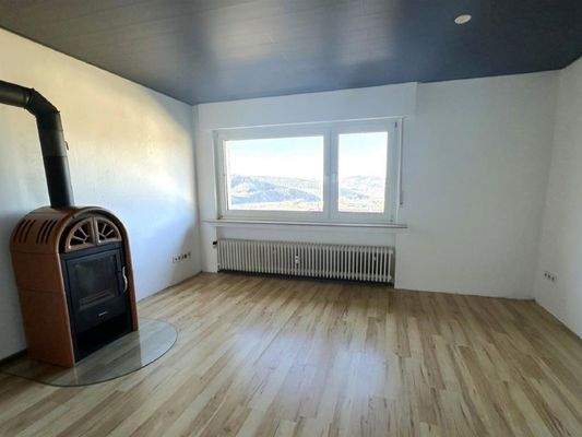 Wohnzimmer mit Kaminofen