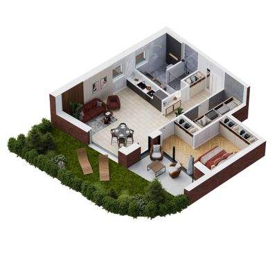 Erdgeschoss Whg. 01 - Haus 1 -