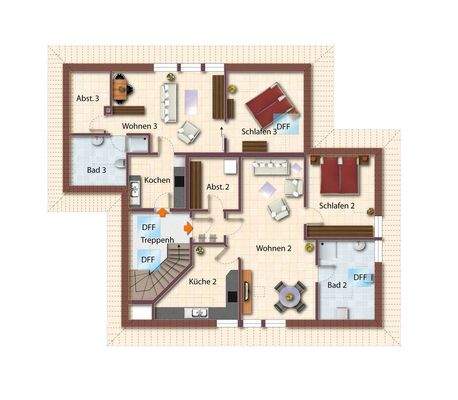 Obergeschoss - Abweichungen vorbehalten -