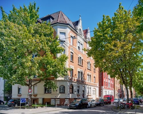 Straßenansicht mit Verlauf