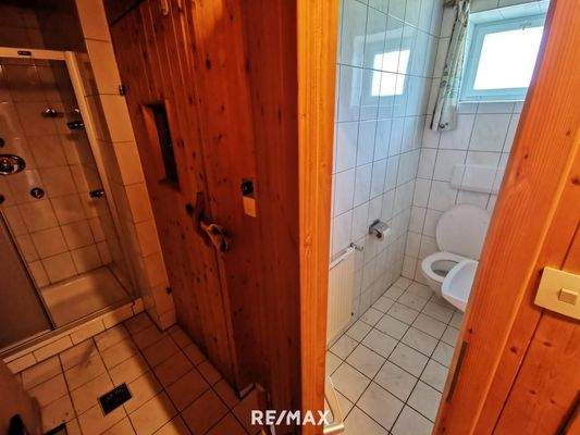 WC & Dusche Sauna UG