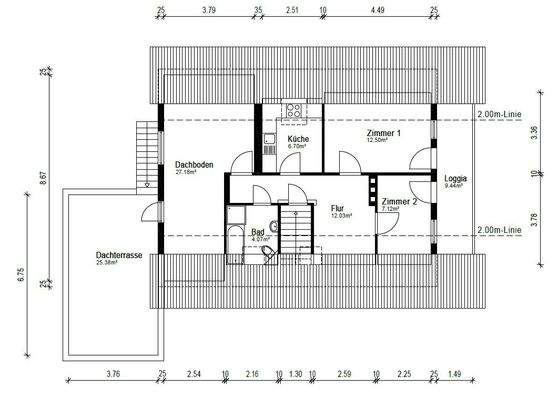 Zeichnung Dachgeschoss