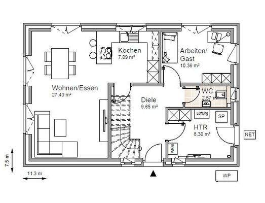 Grundriss Erdgeschoss