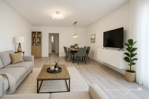 AI Staging Wohnzimmer