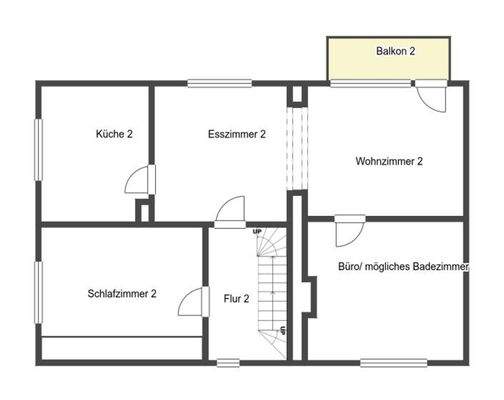 Grundriss Skizze 1.OG