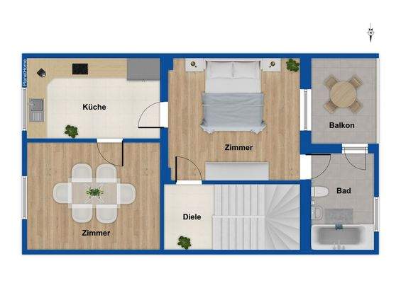 Grundriss Obergeschoss