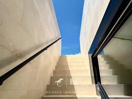 Treppenaufgang Dachterrasse