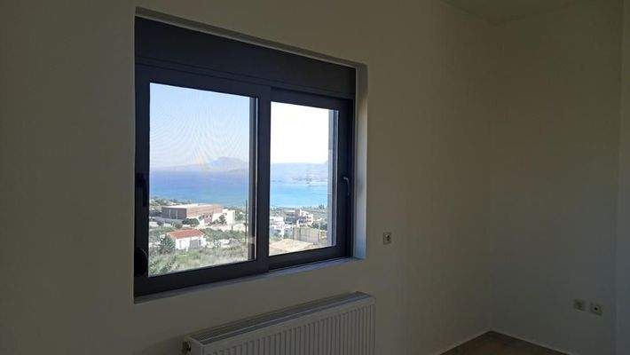Kreta, Vlites: Modernes Apartment im 2.Stock mit Meer- und Bergblick zu verkaufen