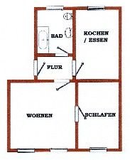 Grundriss der Wohnung