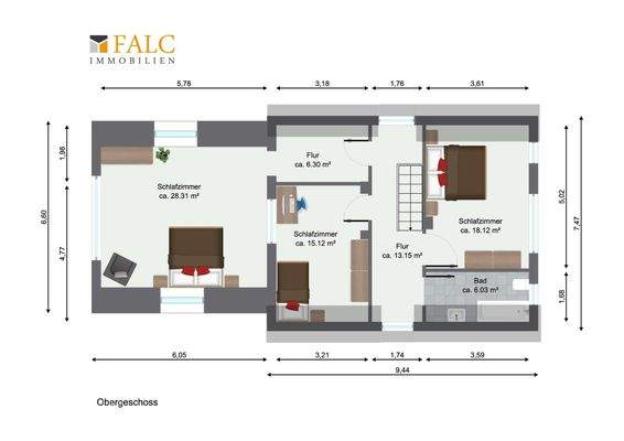 Grundriss - Obergeschoss