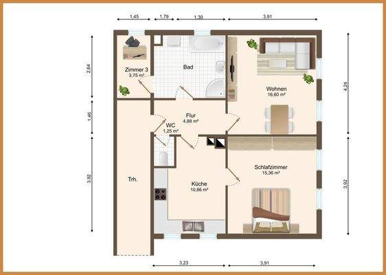 Grundriss 1. Obergeschoss
