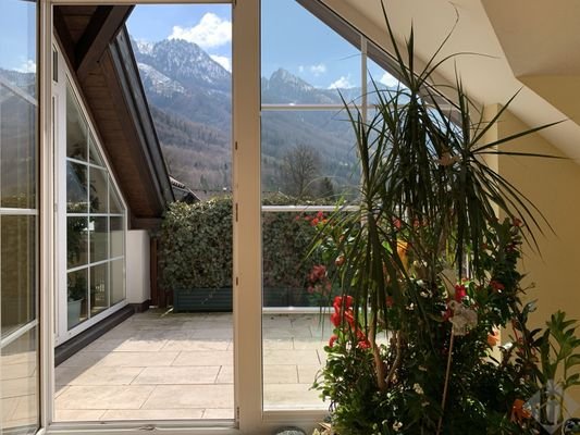Zugang zur Dachterrasse