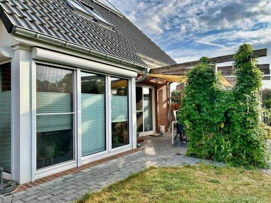 Blick auf die Terrasse