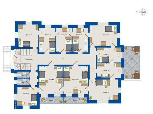 Grundriss Hochparterre