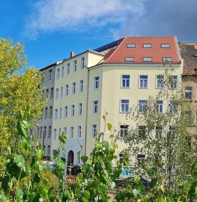 Blick von S-Bahn Sellerhausen